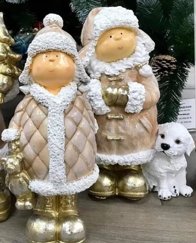 НОВОГОДНИЕ ФИГУРКИ ИЗ ПОЛИСТОУНА
