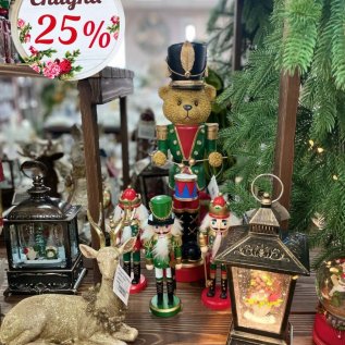 Скидка -25% на ДЕКОР, гирлянды, игрушки